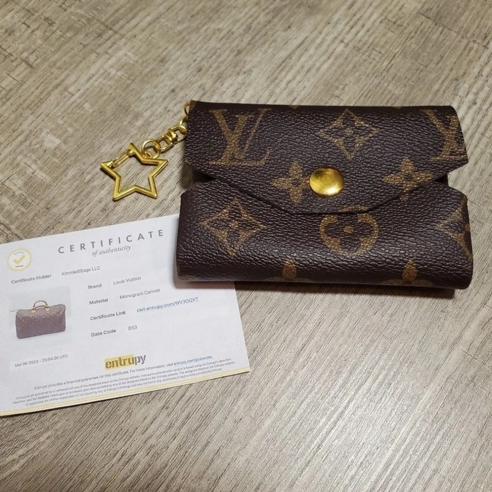 Brand New Upcycled Louis Vuitton Origami Card Pouch Wallet - Picture 2 of 7